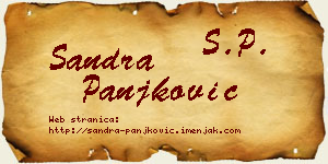 Sandra Panjković vizit kartica
